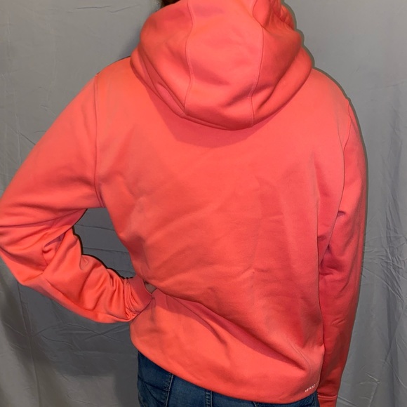 Pink Under Armour Hoodie with Camo Logo. Size Large - Picture 2 of 2
